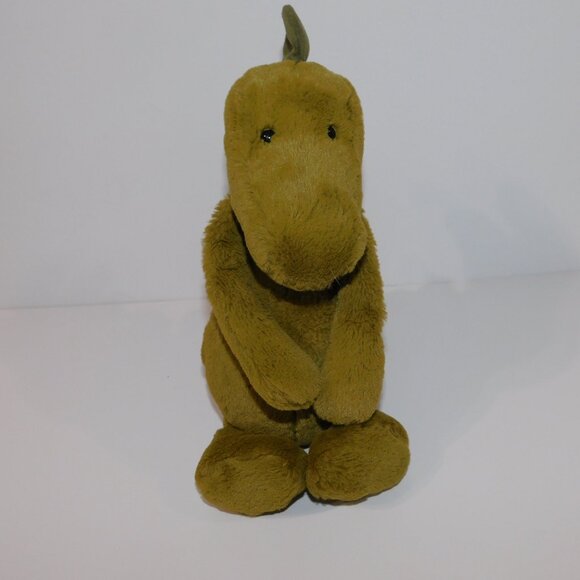 Jellycat Green Bashful Dino Medium 12" plush Stuffed Dinosaur Lovey - Picture 4 of 5